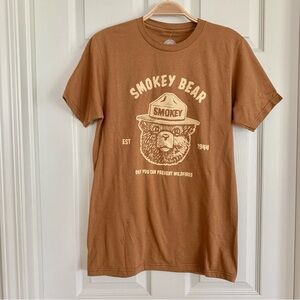 Smokey Bear Prevent Forest Fires Graphic T-Shirt Tee in Brown National Parks